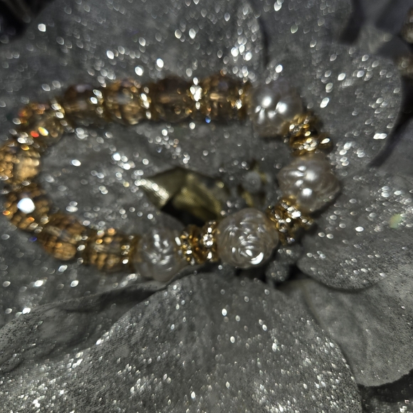 Fashion Jewelry I Rose Quartz I Fire Fly Pebble I Bracelet - Picture 5 of 5